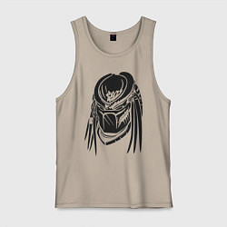 Майка мужская хлопок Хищник, цвет: миндальный