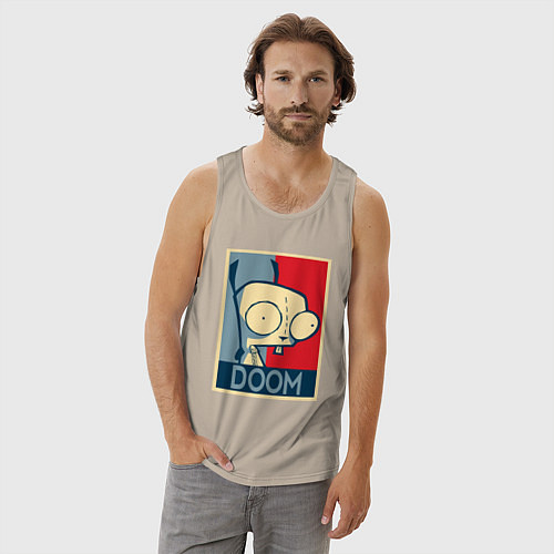 Мужская майка Doom Zim / Миндальный – фото 3