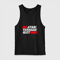 Майка мужская хлопок Atari Teenage Riot, цвет: черный