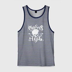 Майка мужская хлопок Cypress Hill, цвет: синяя тельняшка