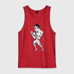 Майка мужская хлопок Tony Ferguson art, цвет: красный