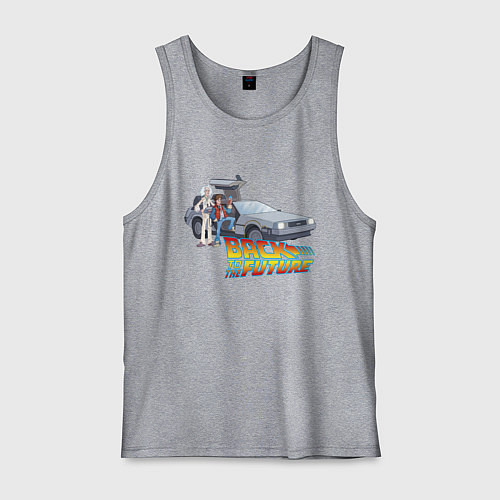 Мужская майка Back to the future / Меланж – фото 1