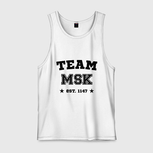 Мужская майка Team MSK est. 1147 / Белый – фото 1