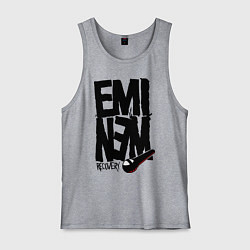 Майка мужская хлопок Eminem recovery, цвет: меланж