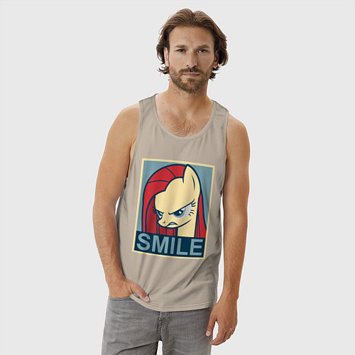 Мужская майка MLP: Smile / Миндальный – фото 3