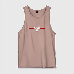 Майка мужская хлопок Alt N7 Wings, цвет: пыльно-розовый