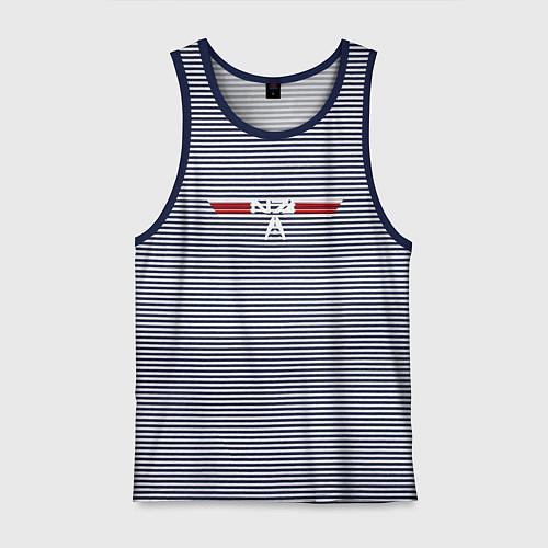 Мужская майка Alt N7 Wings / Синяя тельняшка – фото 1