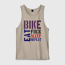 Мужская майка Bike eat sleep repeat
