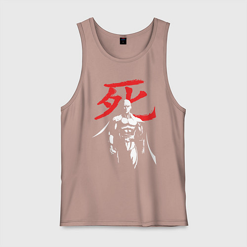 Мужская майка Saitama Hero / Пыльно-розовый – фото 1