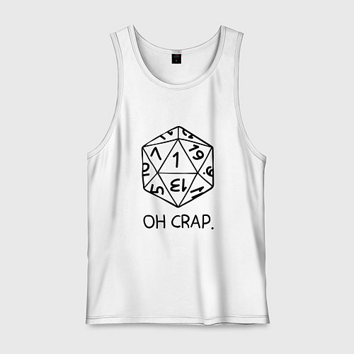 Мужская майка Oh Crap / Белый – фото 1