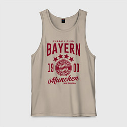 Майка мужская хлопок Bayern Munchen 1900, цвет: миндальный