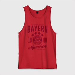 Майка мужская хлопок Bayern Munchen 1900, цвет: красный