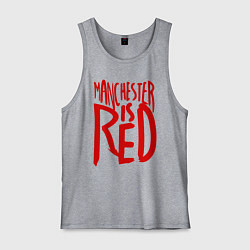 Майка мужская хлопок Manchester is Red, цвет: меланж