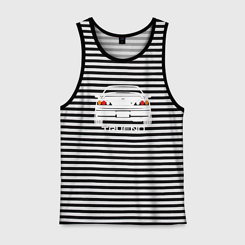 Мужская майка Toyota Trueno AE111 / Черная тельняшка – фото 1