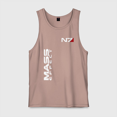 Мужская майка MASS EFFECT N7 / Пыльно-розовый – фото 1