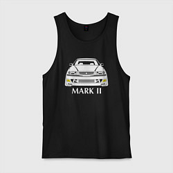 Майка мужская хлопок Toyota Mark2 JZX100, цвет: черный