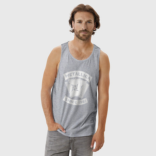 Мужская майка Metallica Since 1981 / Меланж – фото 3