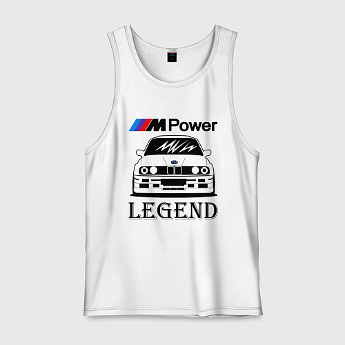 Мужская майка BMW Power LEGEND / Белый – фото 1