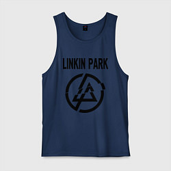 Майка мужская хлопок Linkin Park, цвет: тёмно-синий
