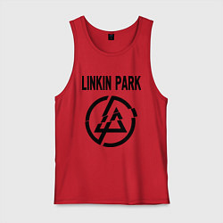Майка мужская хлопок Linkin Park, цвет: красный