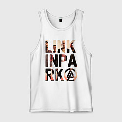 Майка мужская хлопок Linkin Park, цвет: белый
