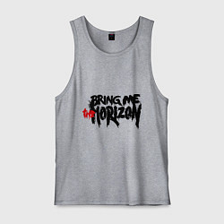 Майка мужская хлопок Bring me the horizon, цвет: меланж