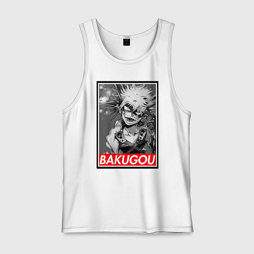 Мужская майка BAKUGOU monochrome / Белый – фото 1