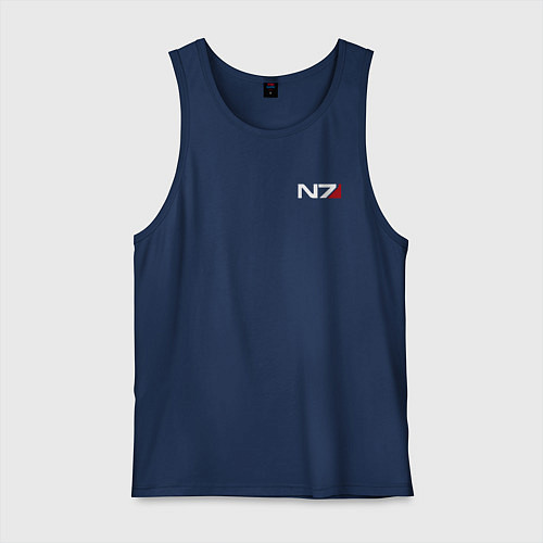 Мужская майка Mass Effect N7 / Тёмно-синий – фото 1