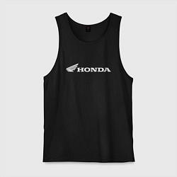 Майка мужская хлопок HONDA, цвет: черный