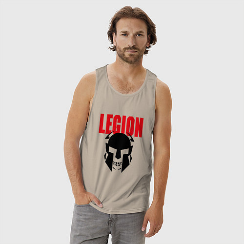 Мужская майка Легендарный римский воин / Миндальный – фото 3
