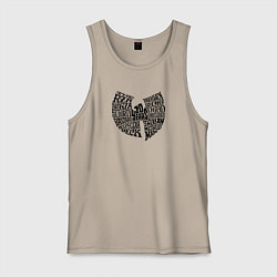 Майка мужская хлопок WU TANG CLAN, цвет: миндальный