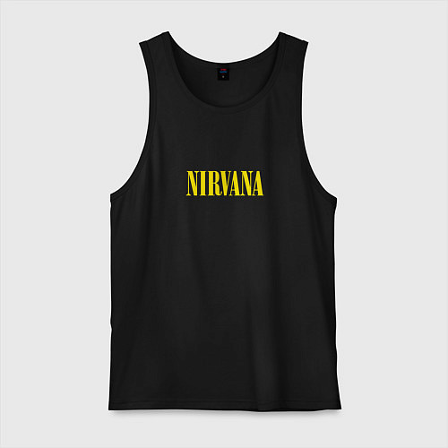 Мужская майка Nirvana Нирвана Логотип / Черный – фото 1