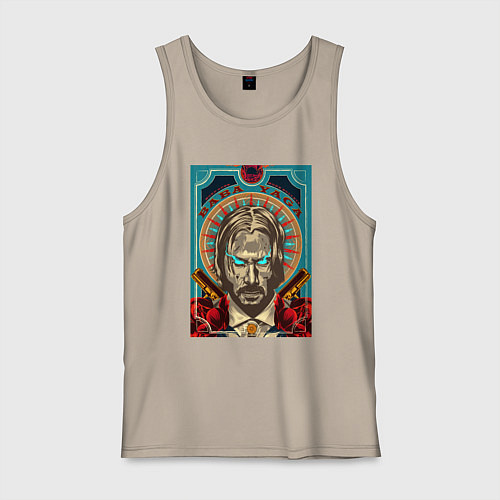 Мужская майка John wick / Миндальный – фото 1