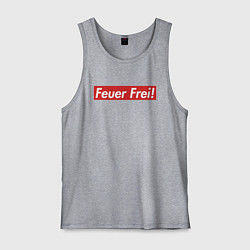 Майка мужская хлопок Feuer Frei!, цвет: меланж