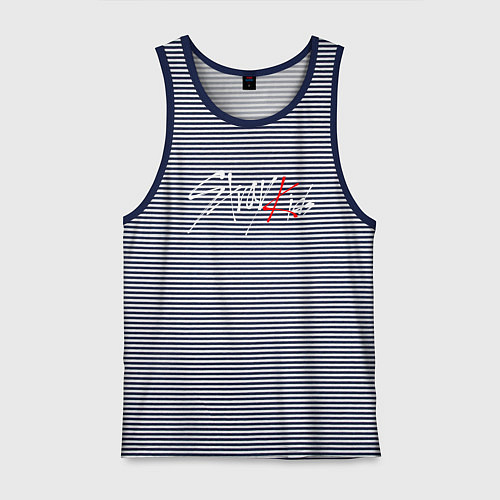 Мужская майка STRAY KIDS FELIX / Синяя тельняшка – фото 1