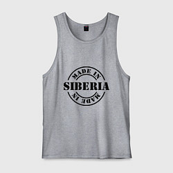 Майка мужская хлопок Made in Siberia, цвет: меланж