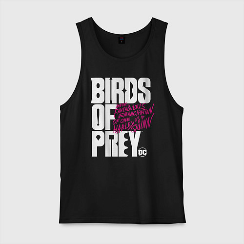 Мужская майка Birds of Prey logo / Черный – фото 1
