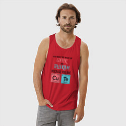 Майка мужская хлопок Copper and Tellurium, цвет: красный — фото 2