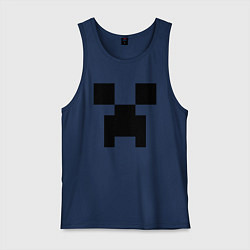 Майка мужская хлопок Minecraft, цвет: тёмно-синий