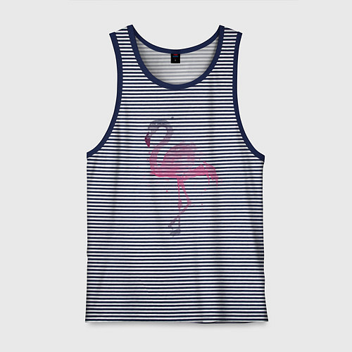 Мужская майка Flamingo / Синяя тельняшка – фото 1