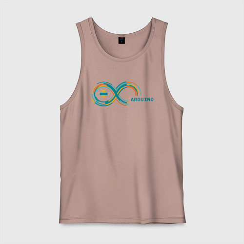Мужская майка Arduino / Пыльно-розовый – фото 1