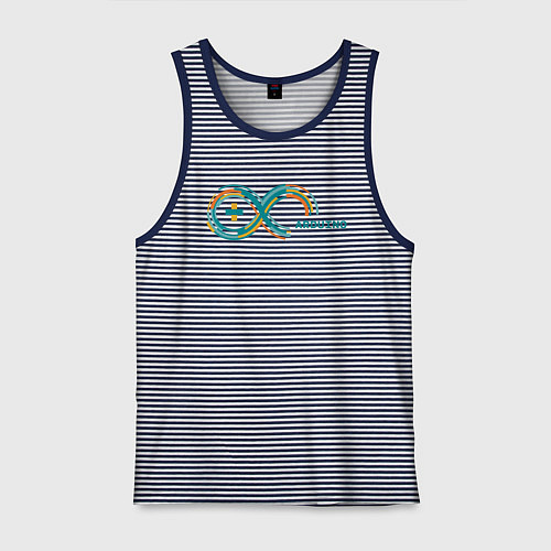 Мужская майка Arduino / Синяя тельняшка – фото 1