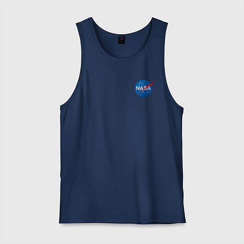 Мужская майка NASA / Тёмно-синий – фото 1