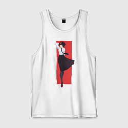 Майка мужская хлопок Bungou Stray Dogs, цвет: белый