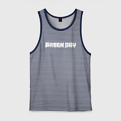 Майка мужская хлопок GreenDay, цвет: синяя тельняшка