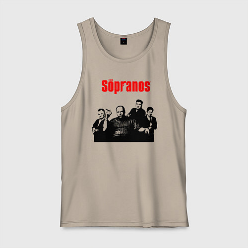 Мужская майка Сопрано постер / Миндальный – фото 1