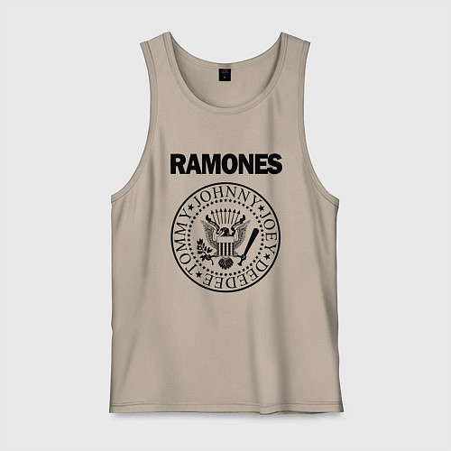 Мужская майка RAMONES / Миндальный – фото 1