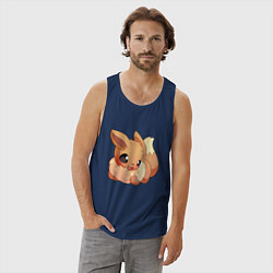 Майка мужская хлопок Иви, цвет: тёмно-синий — фото 2