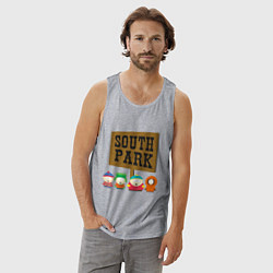 Майка мужская хлопок South Park, цвет: меланж — фото 2