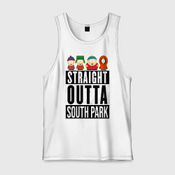 Майка мужская хлопок SOUTH PARK, цвет: белый